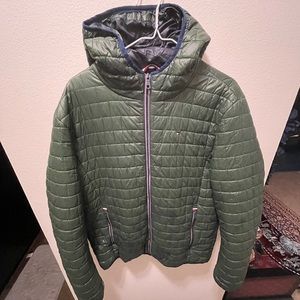TOMMY HILFIGER MEN'S HOODED PUFFER JACKET